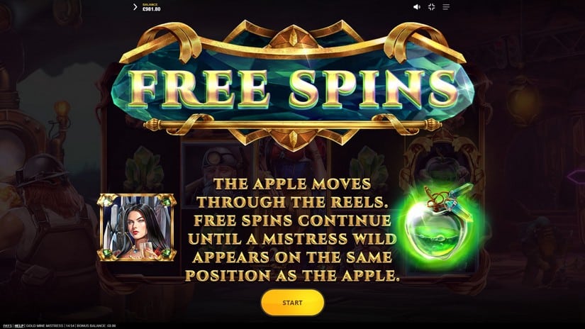 Gold Mine Mistress slot screen 5