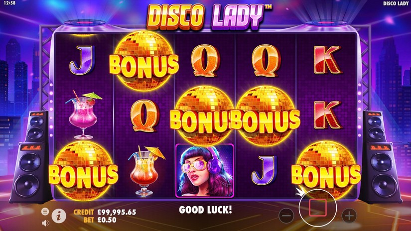 Disco Lady slot screen 5