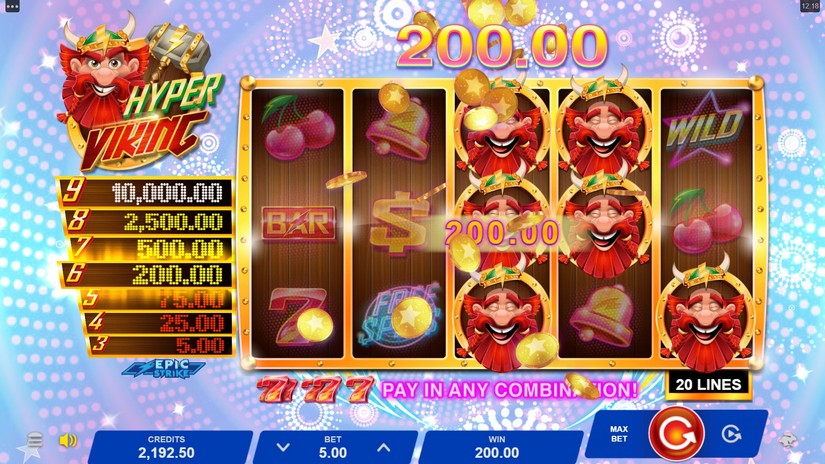 Hyper Viking slot screen 3