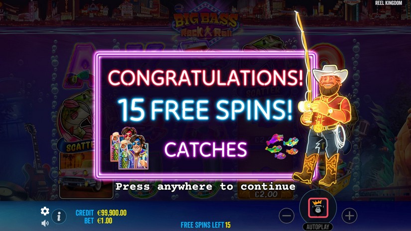 Big Bass Rock and Roll slot screen 3