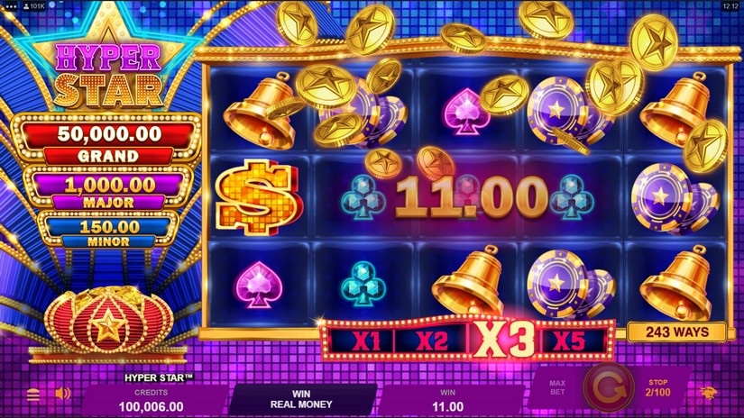 Hyper Star slot screen 3
