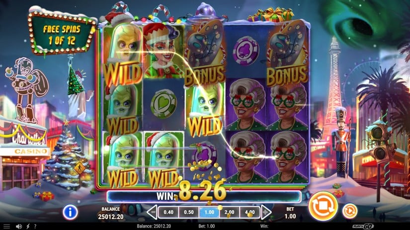 Invading Vegas: Las Christmas slot screen 5