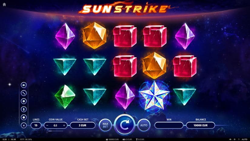 SunStrike slot screen 1