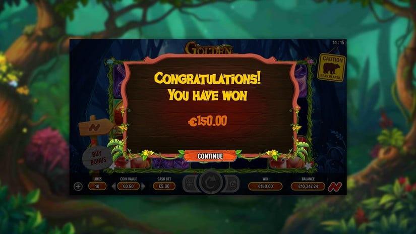 Golden Bear Mountain slot screen 7