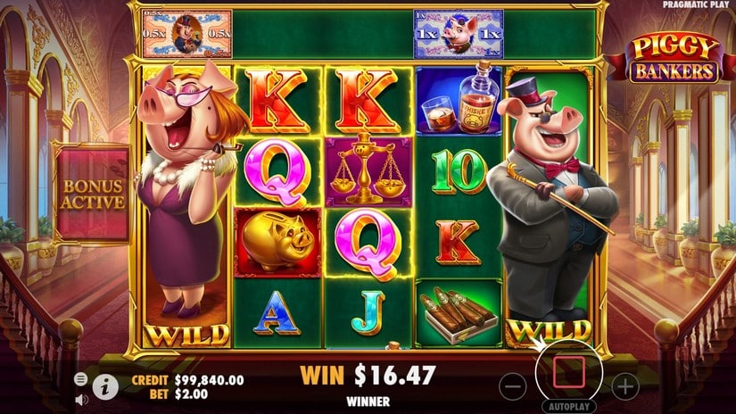 Piggy Bankers slot screen 4