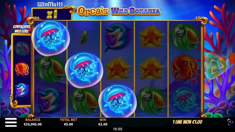 Orca’s Wild Bonanza slot screen 2