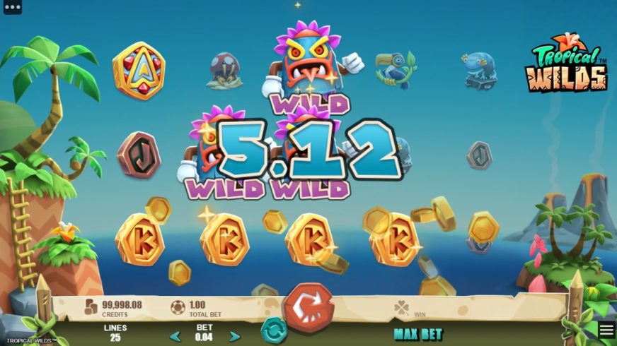 Tropical Wilds slot screen 3