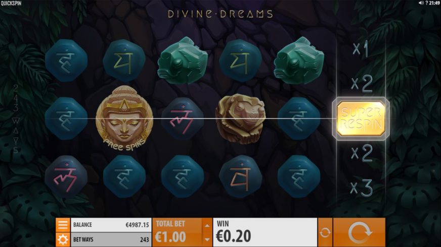 Divine Dreams slot screen 7