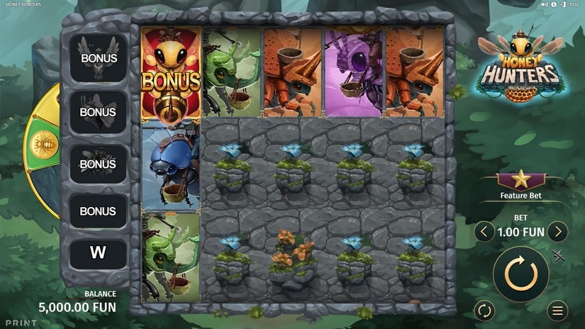 Honey Hunters slot screen 1