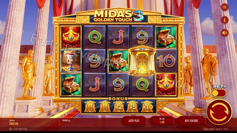 Midas Golden Touch 3 slot screen 1