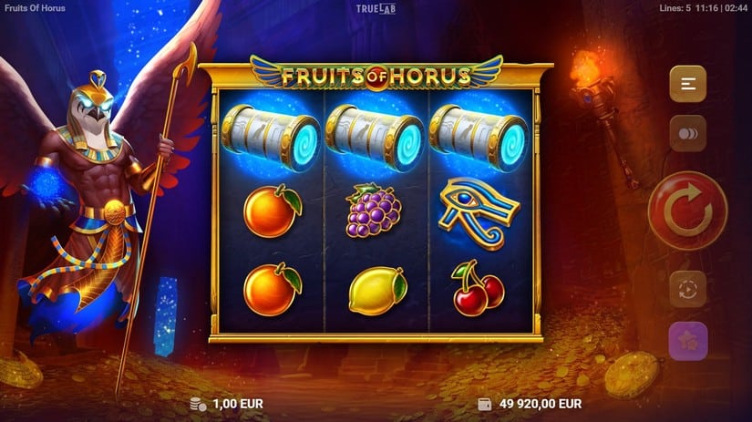 Fruits of Horus slot screen 2