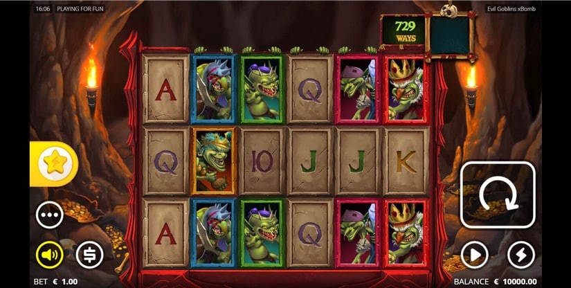 Evil Goblins slot screen 1