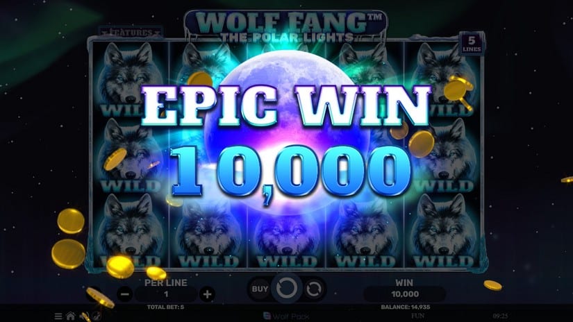 Wolf Fang – The Polar Lights slot screen 6