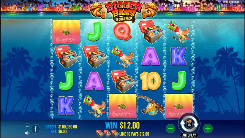 Bigger Bass Bonanza slot screen 2