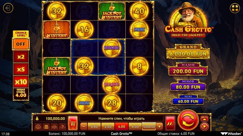 Cash Grotto slot screen 1