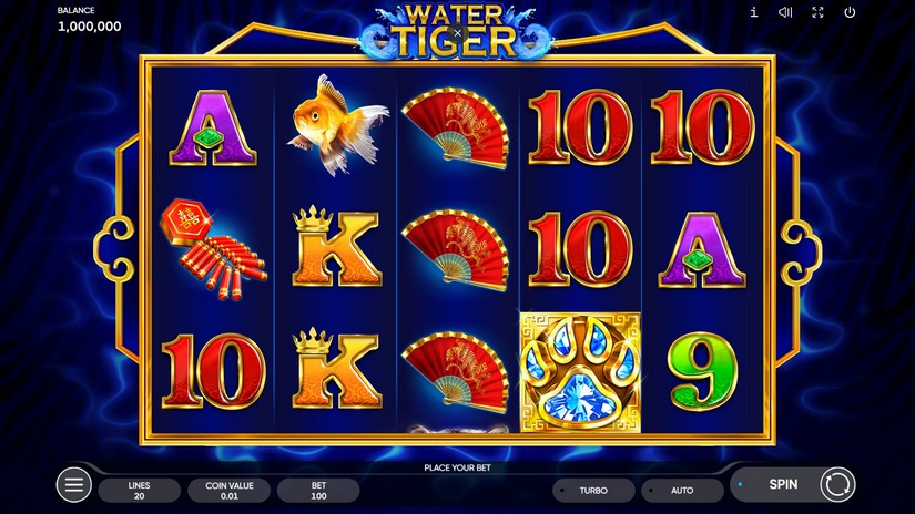 Water Tiger slot screen 1