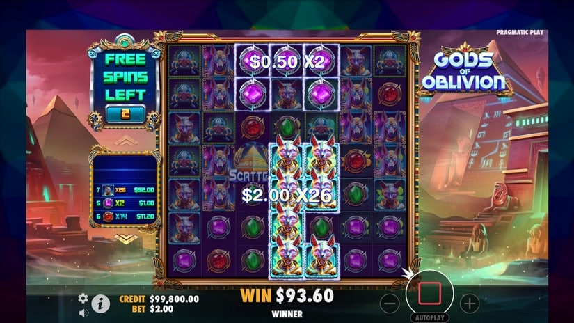 Gods of Oblivion slot screen 6