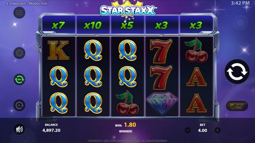 Star Staxx slot screen 3