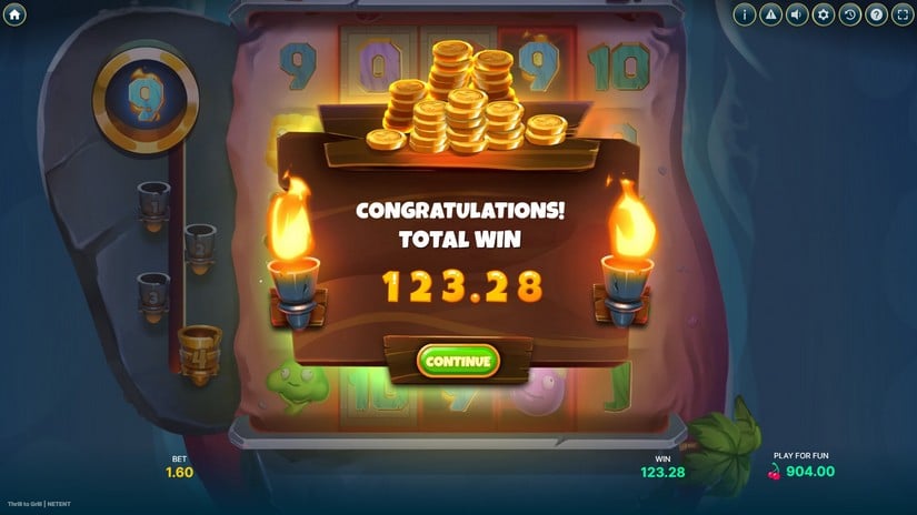 Thrill to Grill slot screen 5