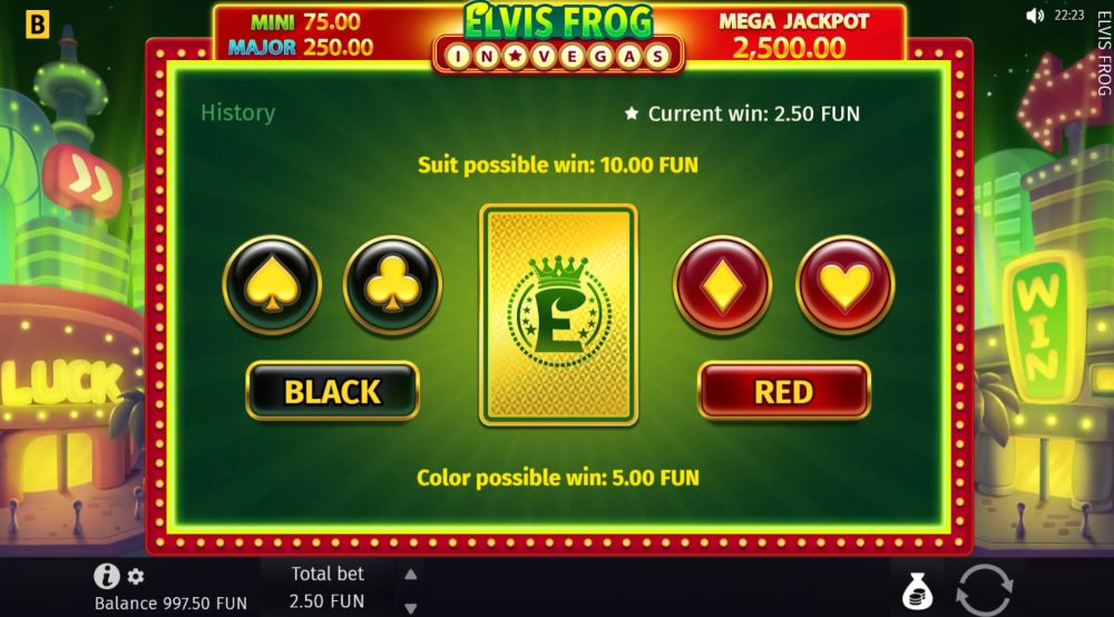 Elvis Frog in Vegas risk game