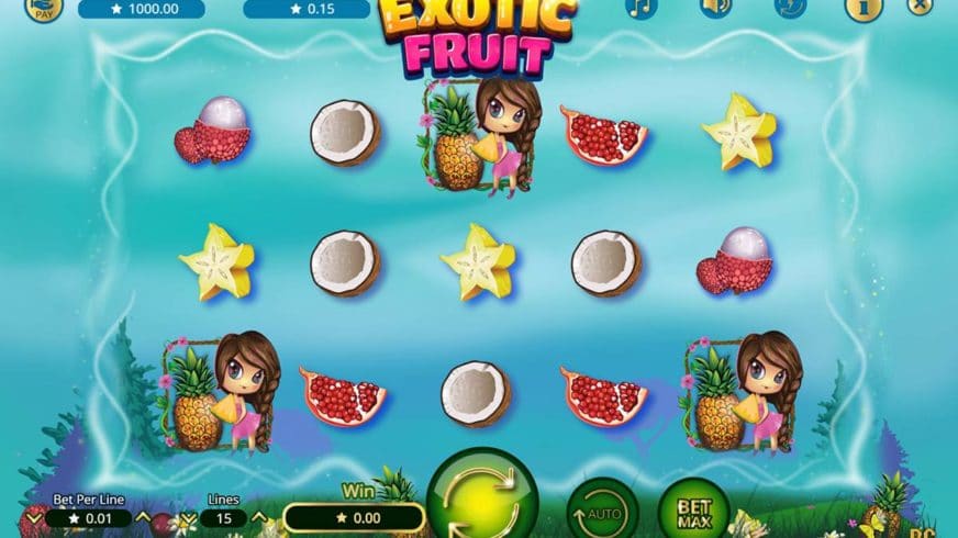 Exotic Fruit slot screen 1