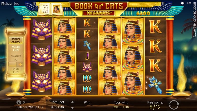 Book of Cats MEGAWAYS slot screen 7