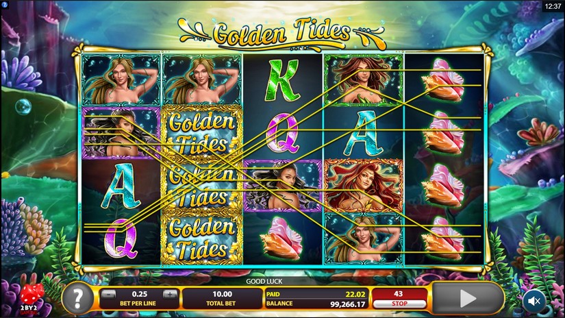 Golden Tides slot screen 2