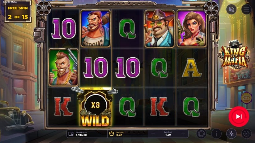 King of Mafia slot screen 4