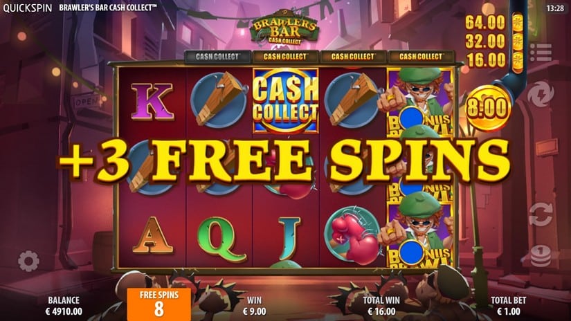 Brawlers Bar Cash Collect slot screen 4