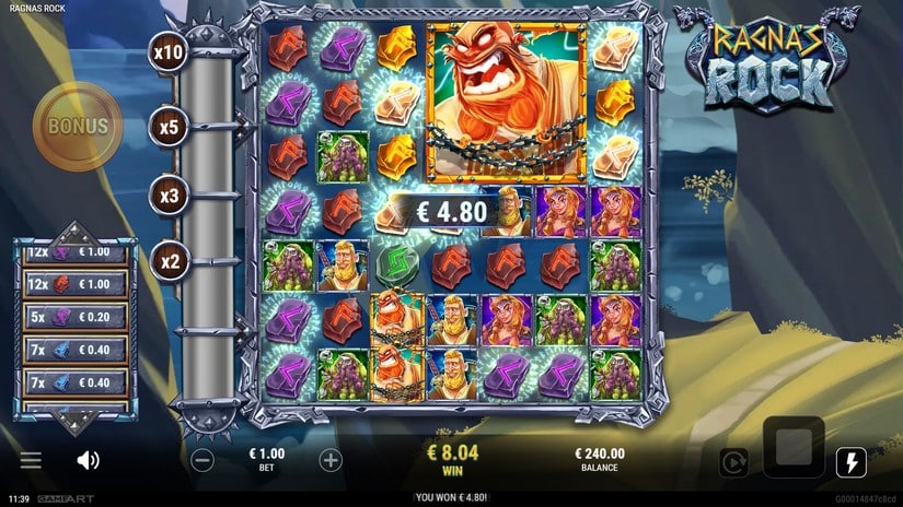 Ragna’s Rock slot screen 5