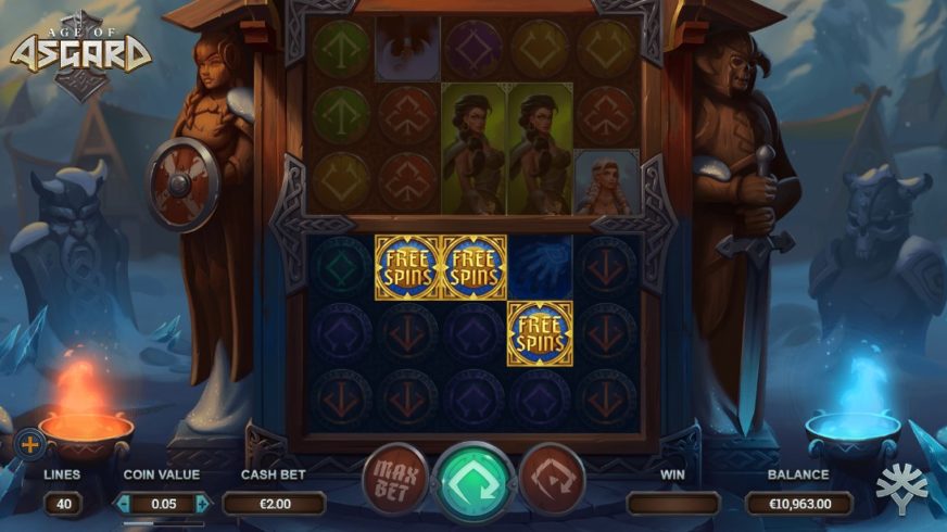 Age of Asgard slot screen 2