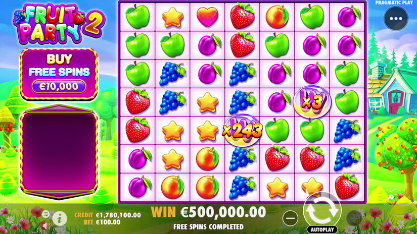 Fruit Party 2 slot screen 1