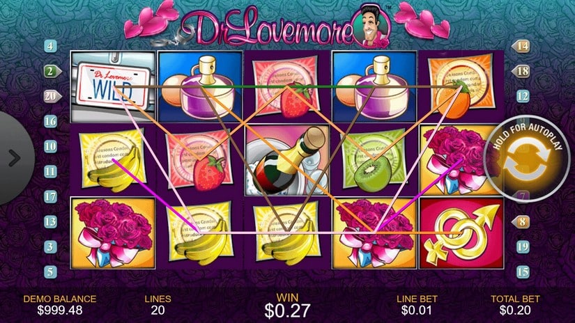 Dr. Lovemore slot screen 2