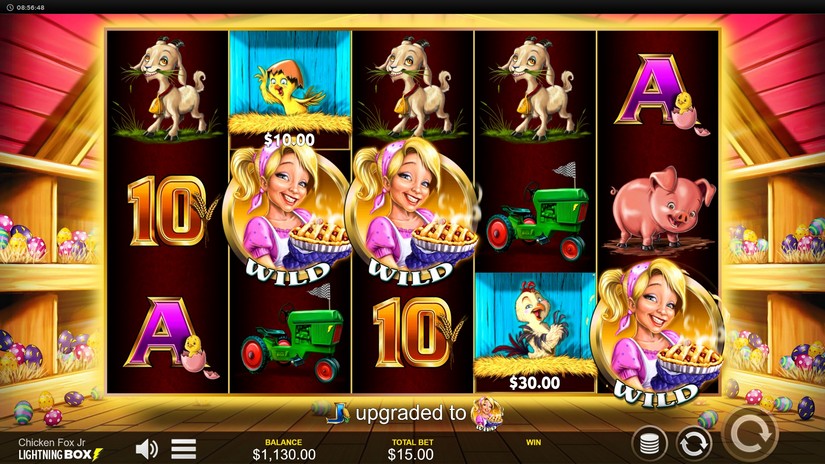 Chicken Fox Jr slot screen 3