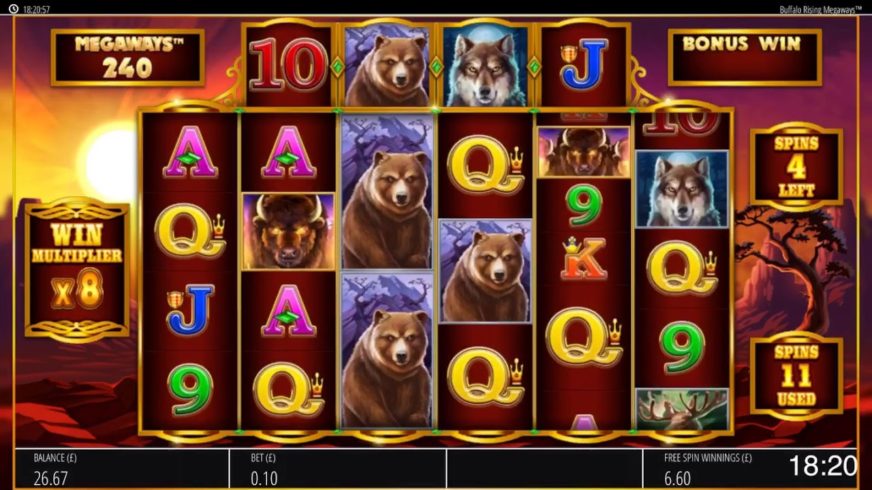 Extra Chilli slot screen 1