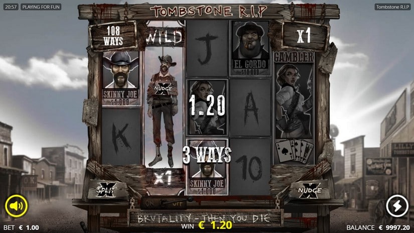 Tombstone RIP slot screen 1