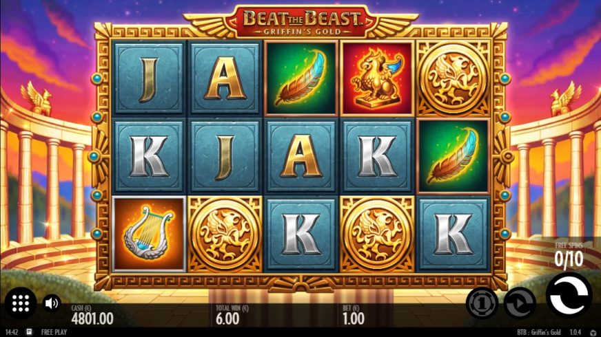 Beat the Beast Griffins Gold slot screen 3