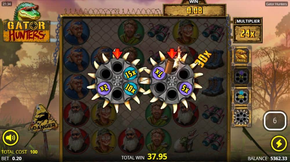 Gator Hunters slot features