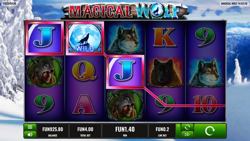Magical Wolf slot screen 2