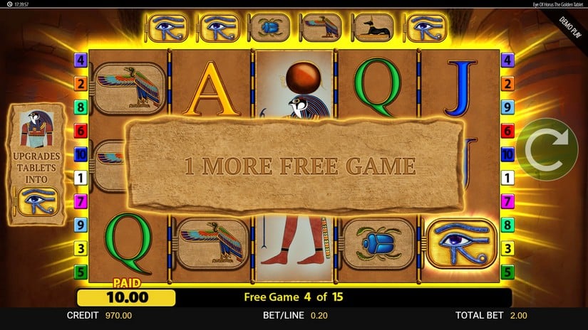 Eye of Horus: The Golden Tablet slot screen 6
