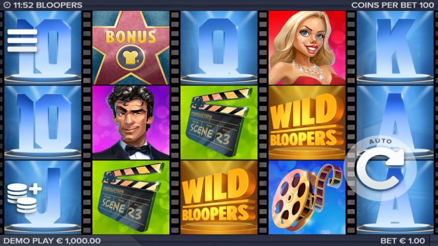 Bloopers slot screen 1
