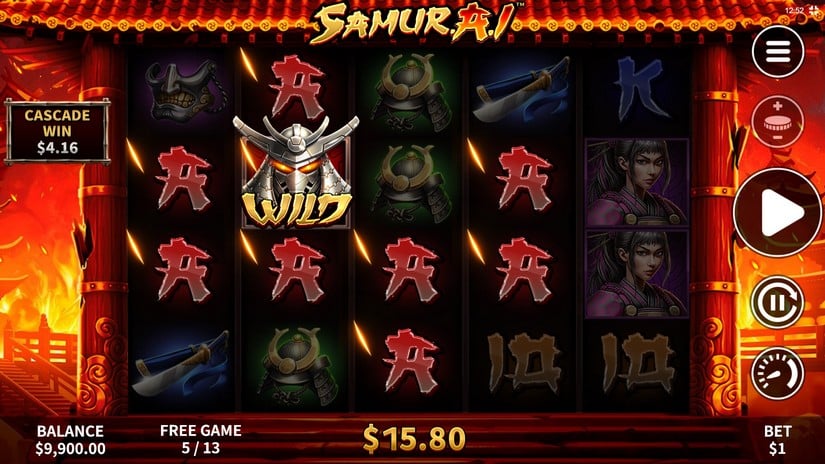 Samur.A.I slot screen 5