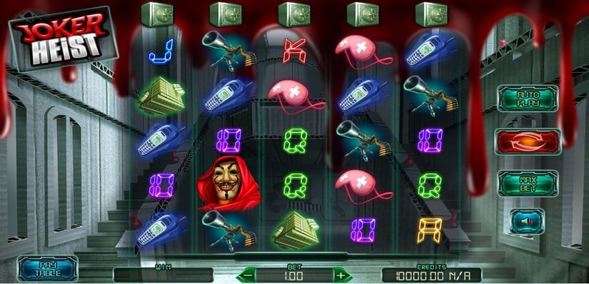 Joker Heist slot screen 1