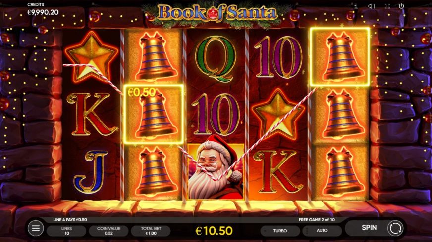 Book of Santa slot screen 4