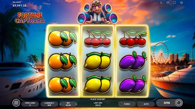 Fortune Capybara slot screen 1