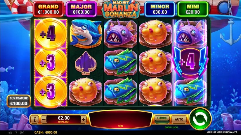 Mad Hit Marlin Bonanza slot screen 2