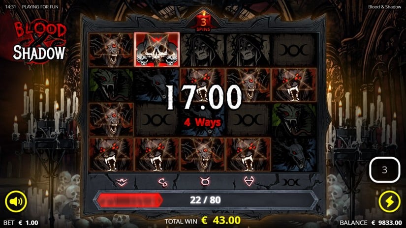 Blood & Shadow slot screen 3