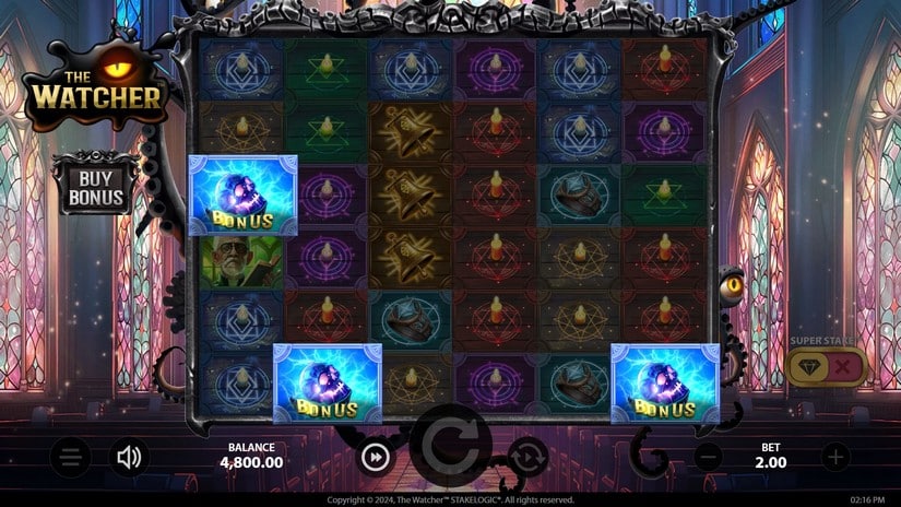 The Watcher slot screen 2