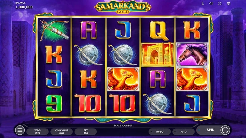 Samarkand’s Gold slot screen 1