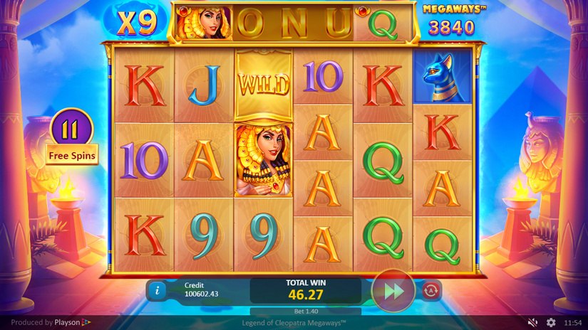 Legend of Cleopatra Megaways slot screen 6